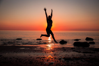 Sonnenuntergang in Dänemark Halbzeit Verena Dechant