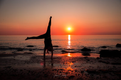 Sonnenuntergang in Dänemark Halbzeit Verena Dechant